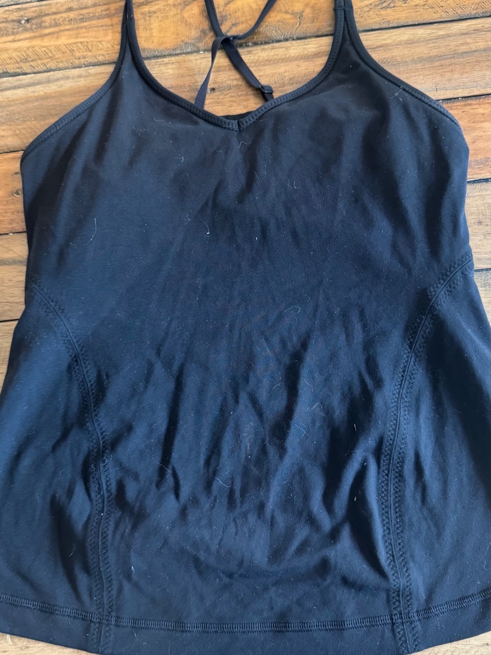Lululemon Black Women's Strappy Tank Top size 6